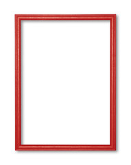 wooden frame isolated on white background