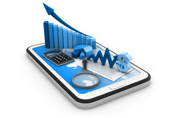 Bar graph and business objects on tablet pc