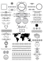 set of vector vintage icons