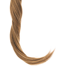 Hair fragment over the white