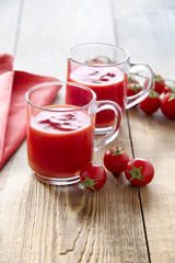 Tomato juice glasses