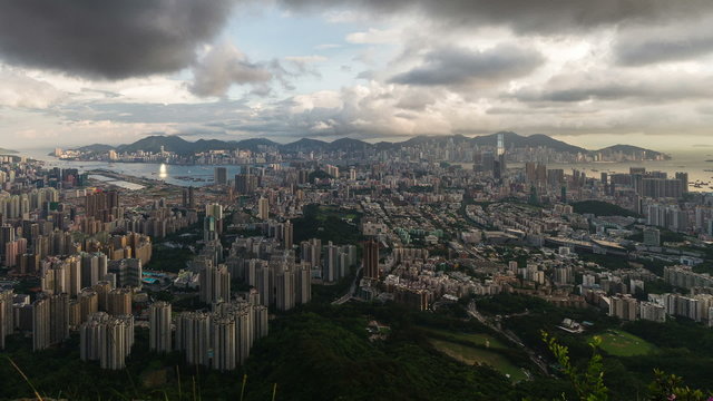 Hong Kong cityscape timelapse