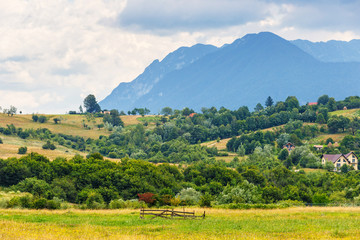 rainy mountain landscape, Romania