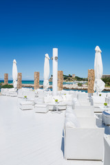 Outdor restaurant at the beach