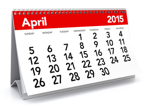 April 2015 - Calendar
