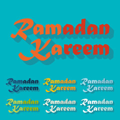 Flat design: Ramadan Kareem
