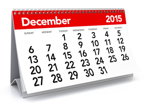 December 2015 - Calendar