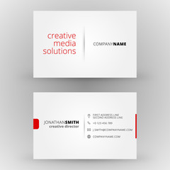 Creative business card vector design print template