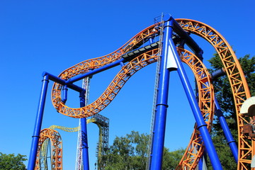 Stahlachterbahn "Kirnu" im Freizeitpark Linnanmäki (Helsinki) © rbkelle