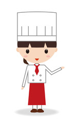 パティシエ　シェフ　女性