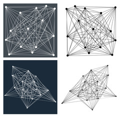 Geometric abstractions for background or design elements