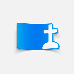 realistic design element: tombstone