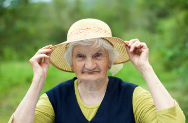 Smiling grandmother