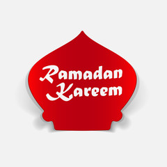 realistic design element: ramadan