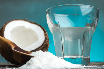 Coconut fruit glass coco milk