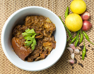 Pork Curry , Kaeng Hung Ley  , delicious food of northern Thaila