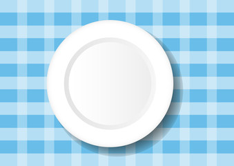 Plate on table