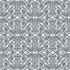 damask pattern. vector seamless wallpaper.  flower background