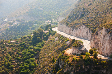 Cote d'Azur - The Moyenne Corniche bei Èze - French Riviera