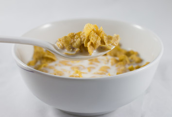Bowl of corn flakes
