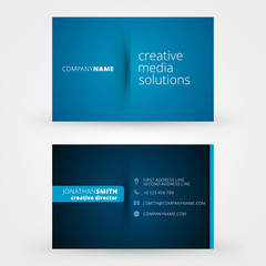 Creative business card vector design print template