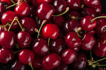 cherry fruits as a background