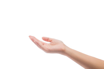 empty female woman hand holding