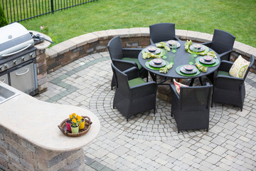 Obraz premium Elegant outdoor living space