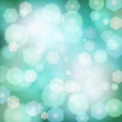 Abstract vector background with bokeh lights