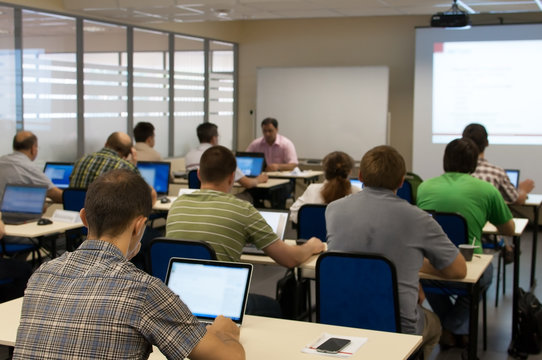 lecture in a computer class