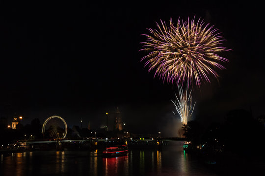Firework over Frankfurt am Main