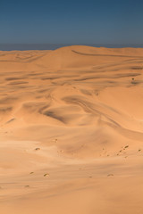 Huge sand dunes near Swakopmund