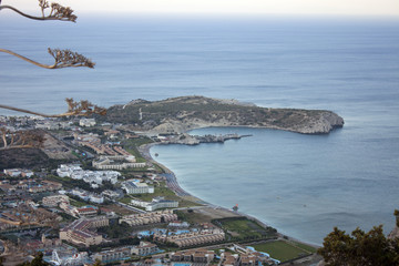 a beautiful landscape in Rhodes