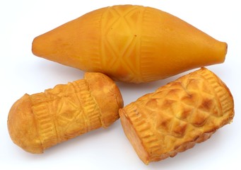 Traditional Polish smoked cheese - oscypek