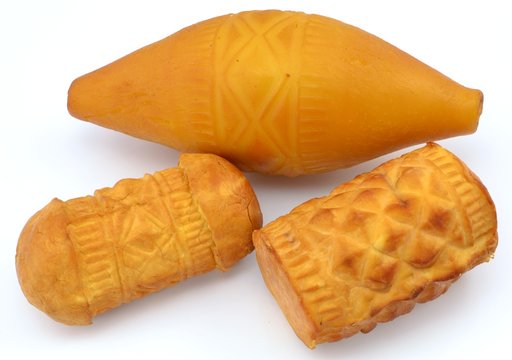 Traditional Polish smoked cheese - oscypek