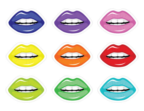 Set of lips
