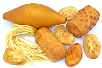 Traditional Polish smoked cheese - oscypek