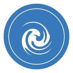 Spirale en forme d'alien dans un panneau