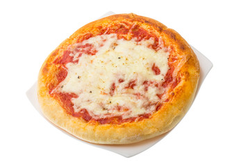 Pizza with tomato and cheese