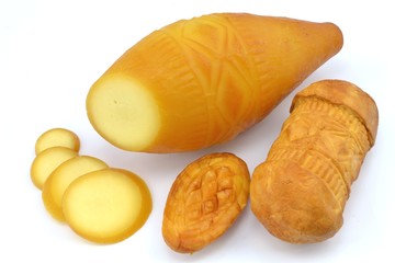 Traditional Polish smoked cheese - oscypek