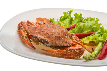 Boiled crab