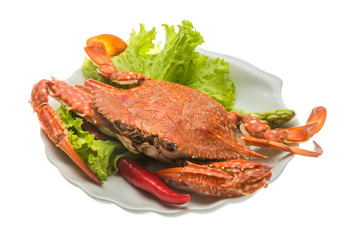 Boiled crab
