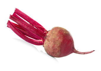 Fresh beetroot isolated on white background