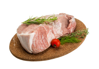 Raw pork meat