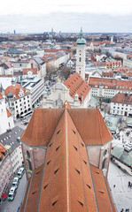 Fototapeta premium View of Munich city center. Munchen, Germany