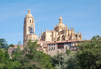 Fototapeta na wymiar Segovia Cathedral, Spain