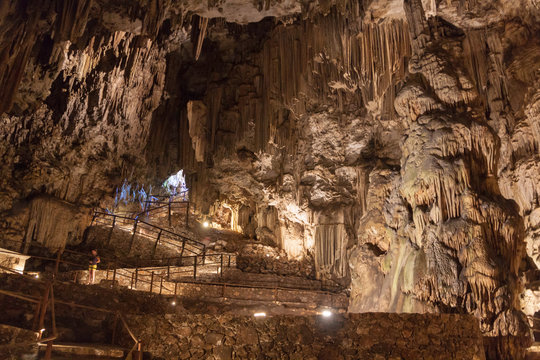 Melidoni cave. Great stairs