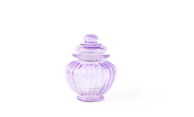glass carafe isolated on white background with shadow