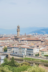 Obraz premium The Palazzo Vecchio, the town hall of Florence, Italy.
