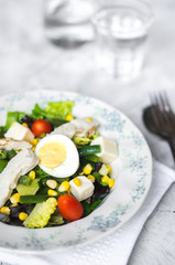Green salad with vegetables